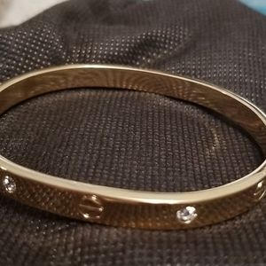 Louis Vuitton - style costume bangle